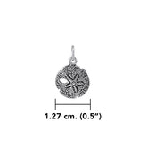 Sand Dollar Sterling Silver Charm TC216 - DiveSilver Jewelry
